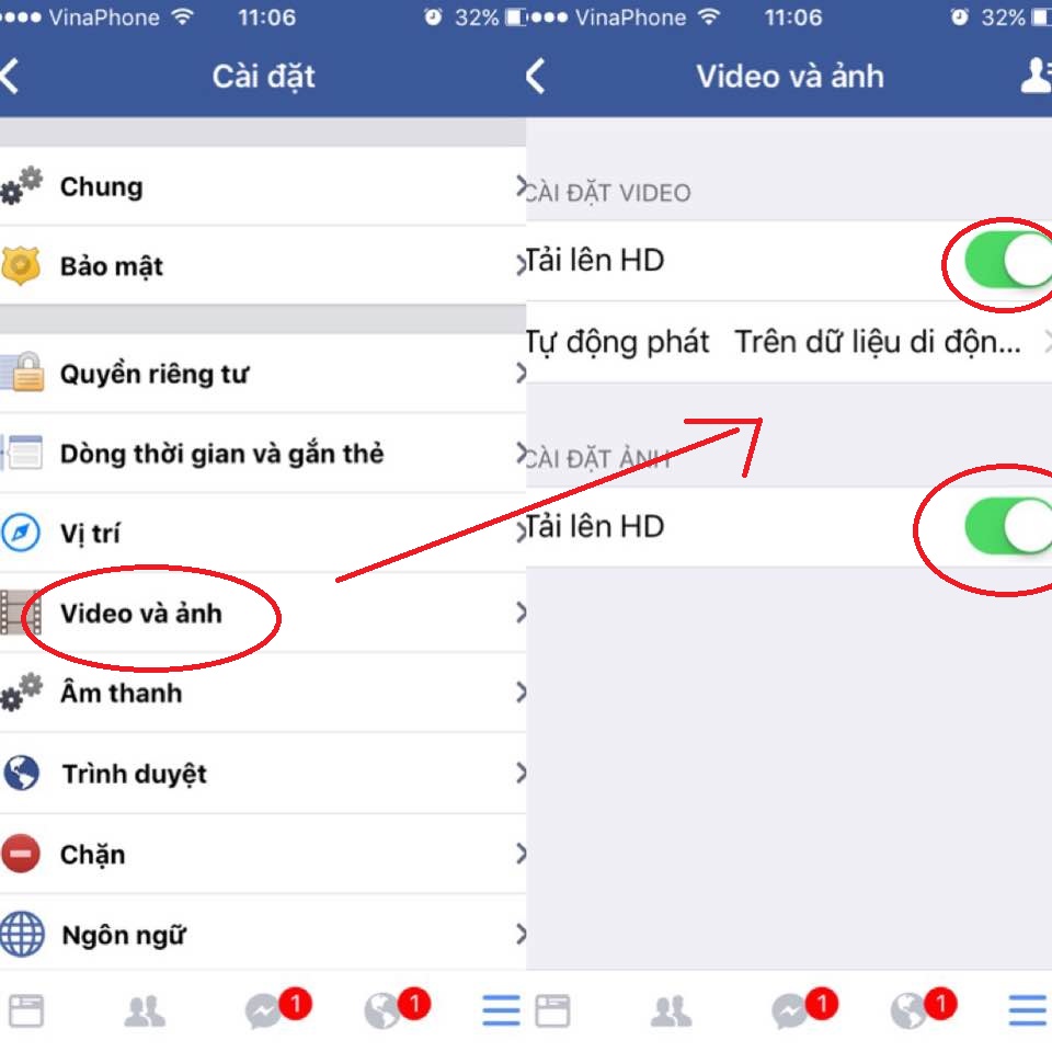 Cách đăng video HD lên Facebook không bị mờ điện thoại máy tính