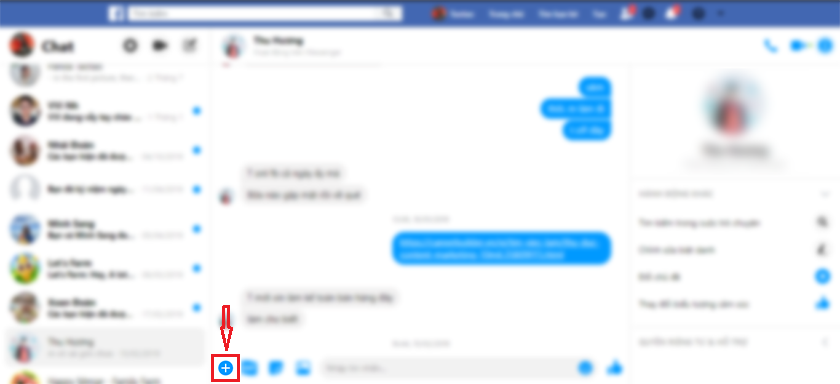 Gửi voice chat bằng messenger trên máy tính