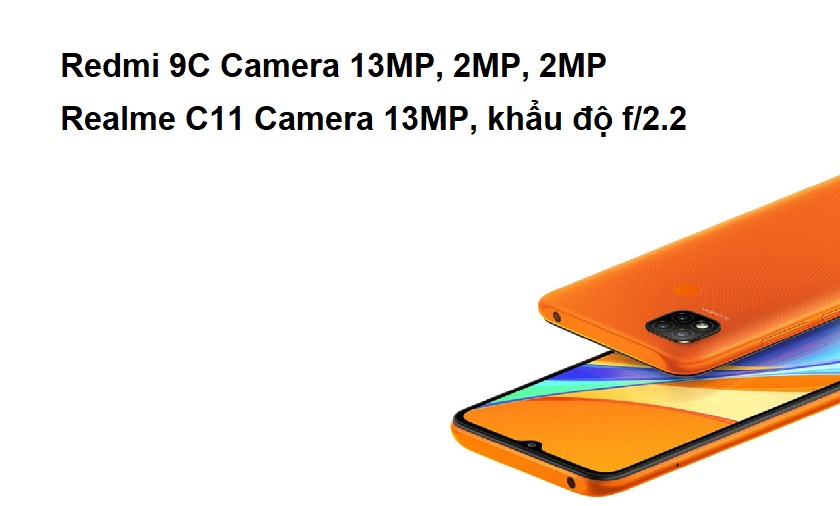 So sánh camera Realme C11 và Redmi 9C