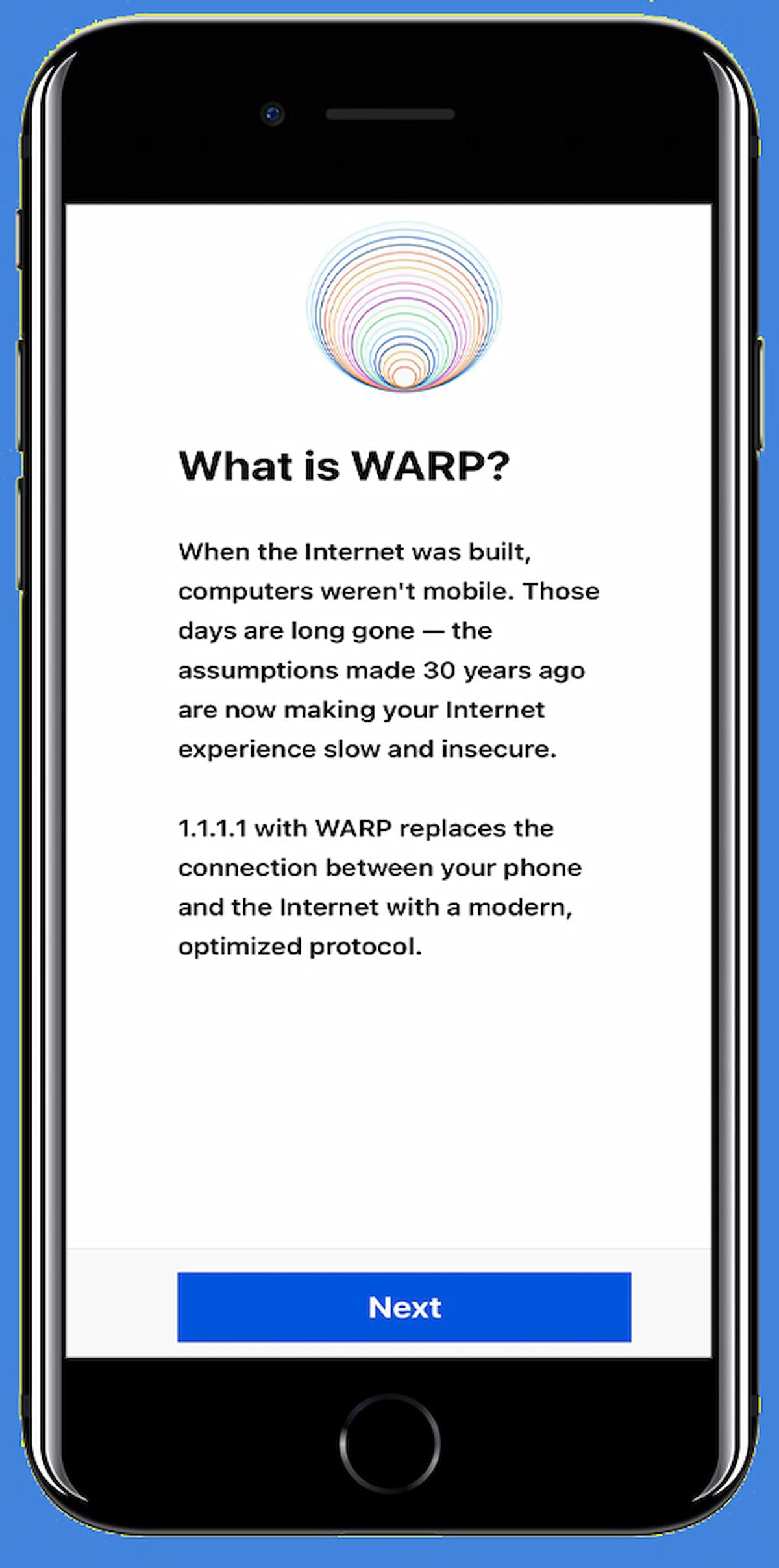 Cách vào web khi bị chặn bằng dịch vụ DNS WARP 1.1.1.1 trên điện thoại