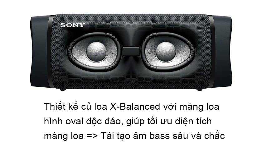 Thiết kế mới của loa Sony XB33: