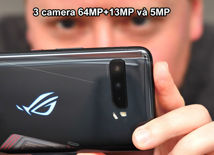 Rog Phone 3 được trang bị cụm 3 camera sau chất lượng