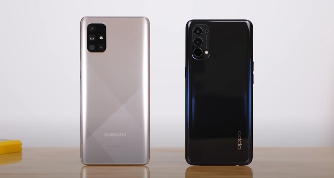 oppo reno 4 samsung a71