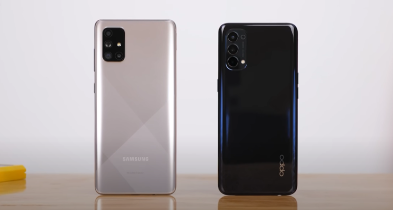 samsung a71 oppo reno 2z