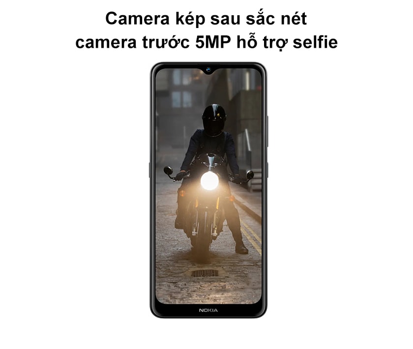Camera kép sau sắc nét, camera trước 5MP hỗ trợ selfie