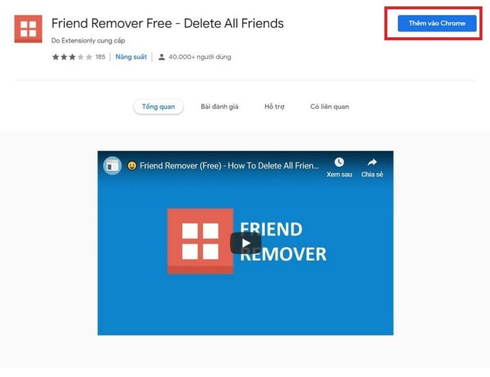 Sử dụng Friend Remover Pro bước 1