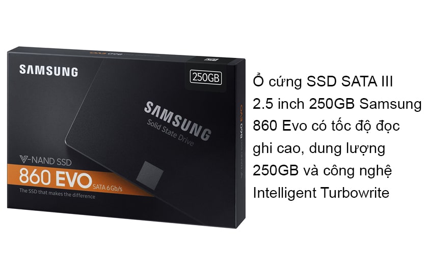các loại ssd SATA III 2.5 inch 250GB Samsung 860 Evo: