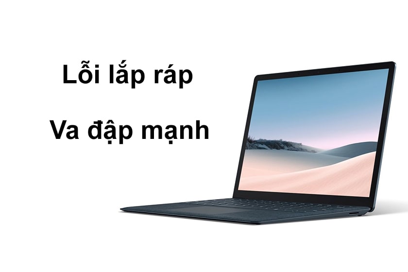Màn hình laptop bị trắng 4 góc