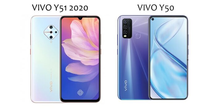 Thiết kế và màu sắc giữa vivo y51 và y50