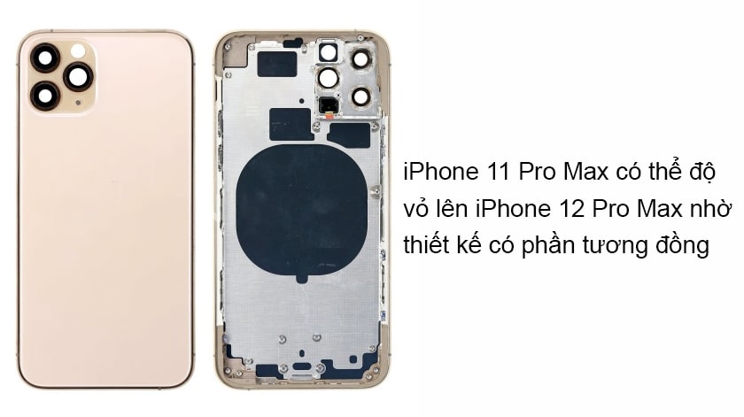 iPhone 11 Pro Max có độ vỏ lên iPhone 12 Pro Max được không?