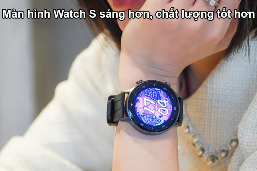 So sánh màn hình đồng hồ Realme Watch và Realme Watch S