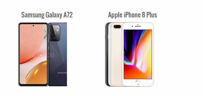 So sánh Samsung A72 và iPhone 8 Plus: Nên chọn máy nào?