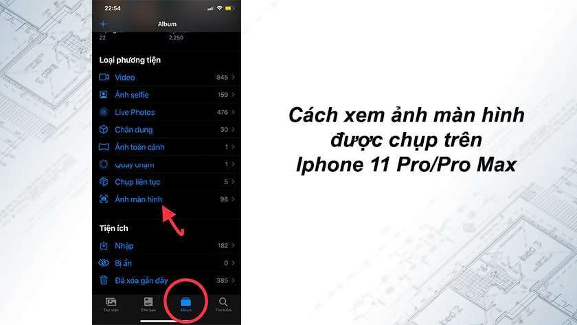 Cách xem ảnh màn hình được chụp trên iPhone 11 Pro/Pro Max