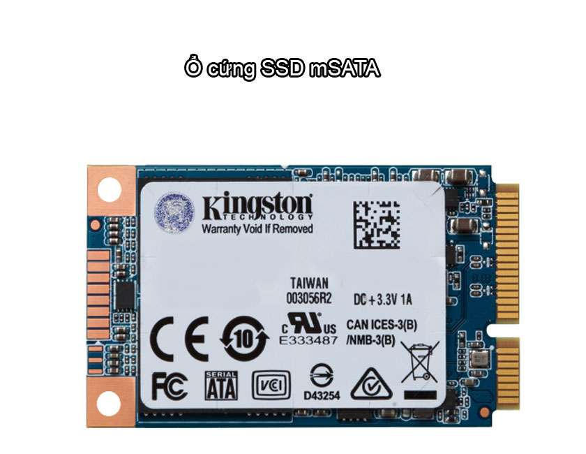 Tốc độ đọc ghi tối đa ổ SSD mSATA đạt được là 550MB/500MB