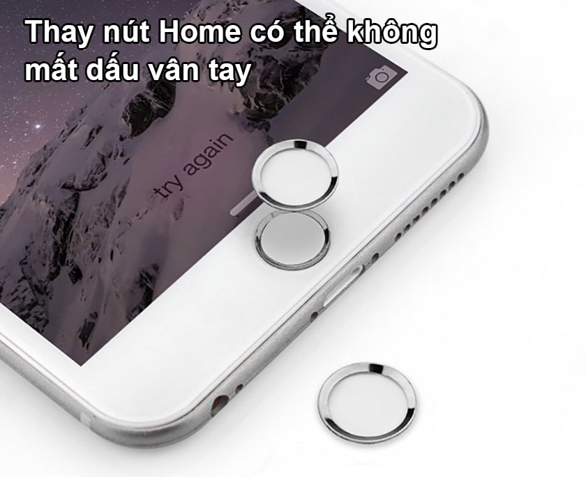 Thay nút home iPhone 6 có mất vân tay không