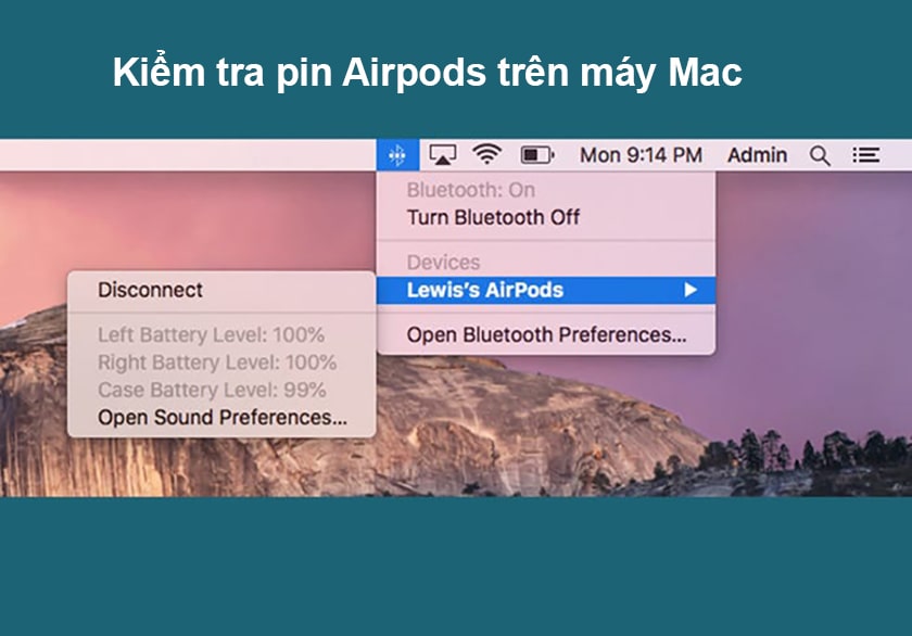 Kiểm tra pin trên máy Mac