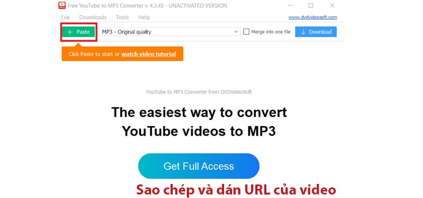chuyển nhạc youtube sang mp3 miễn phí bằng Free YouTube To Mp3 Converter 