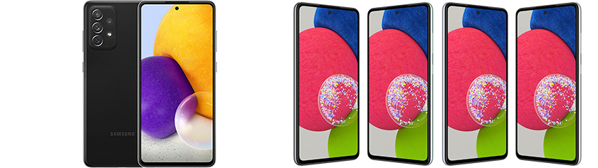 Màn hình của Samsung Galaxy A72 và a72