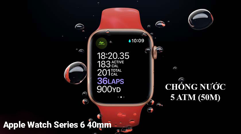 Apple Watch Series 6 40mm Khuyến mãi 20/10 có khả năng hiển thị sắc nét, tinh tế