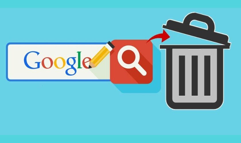 xoá lịch sử tìm kiếm Google