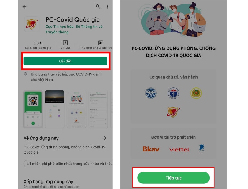 Hướng dẫn tải và đăng ký PC-Covid trên iOS và Android