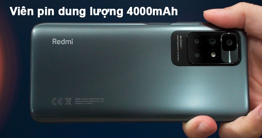 Smartphone Xiaomi Redmi 10C pin 4.000mAh