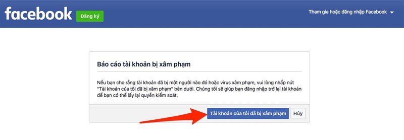 Lưu ý khi khôi phục tài khoản FB với facebook.com/hacked