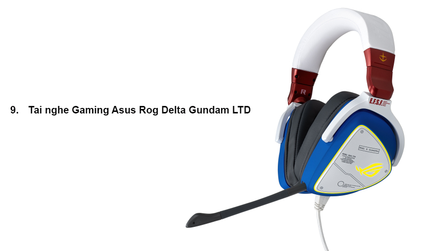Tai nghe Asus Gaming Rog Delta Gundam LTD