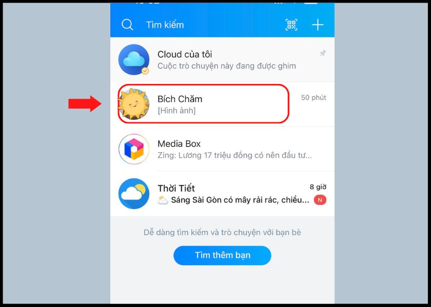 cách gửi file qua Zalo trên điện thoại