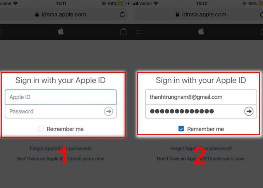 nhập mật khẩu tài khoản Apple ID