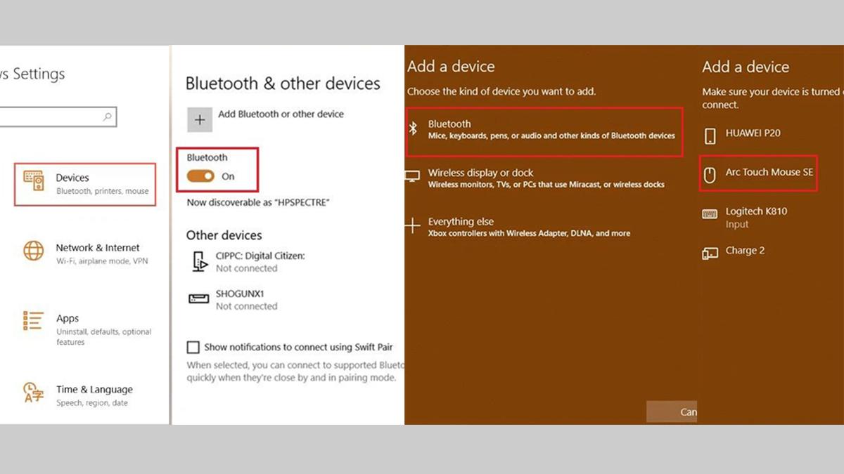 Kết nối chuột không dây với laptop bằng Bluetooth