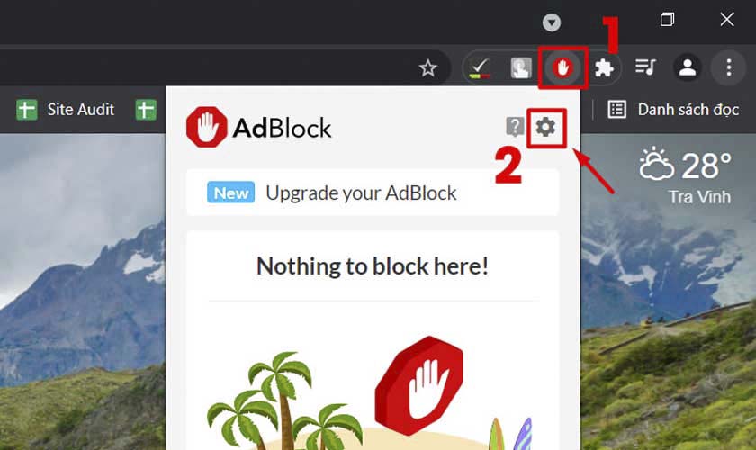 Cách bật AdBlock chặn quảng cáo