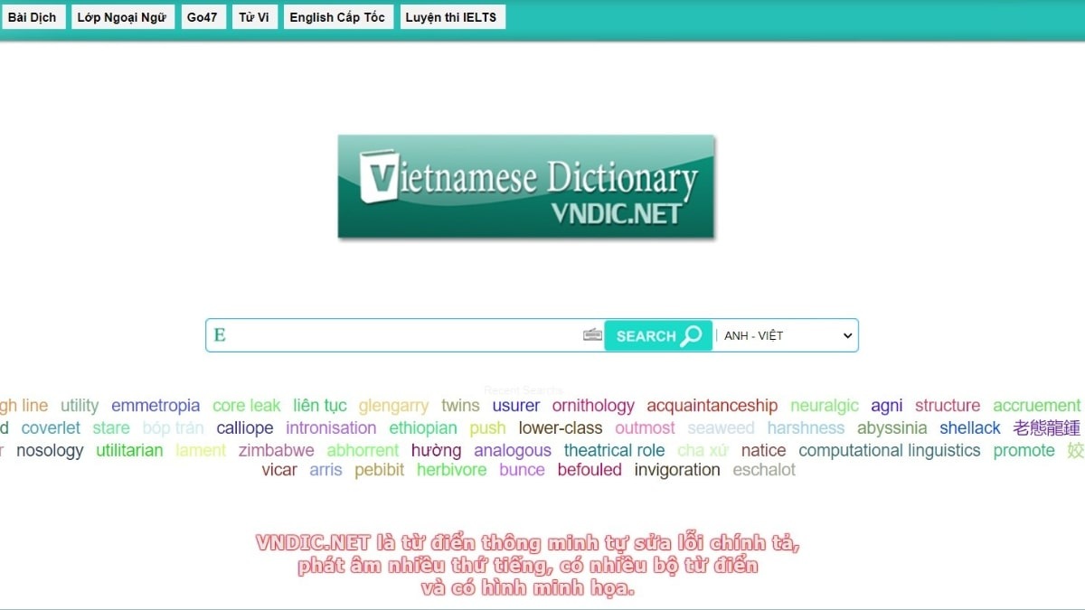 Từ điển Anh Việt miễn phí - VnDict.net