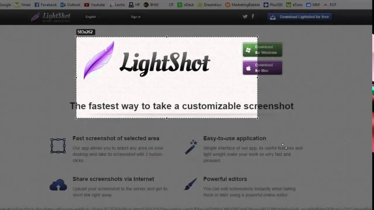 Sử dụng ứng dụng LightShot