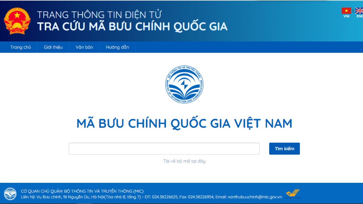 Cách tra cứu mã bưu chính Hà Nội trực tuyến