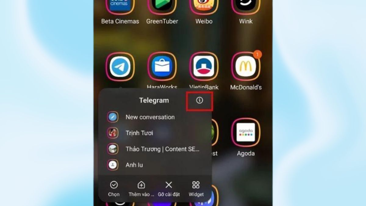 Tắt giới hạn nền khi Telegram bị chặn gửi tin nhắn trên Android bước 1