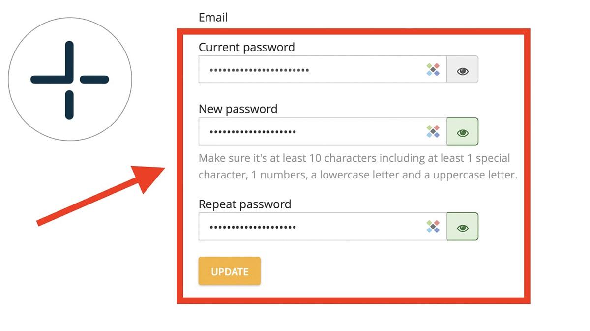 "Current password" là nhập mật khẩu cho Microsoft hay Windows?
