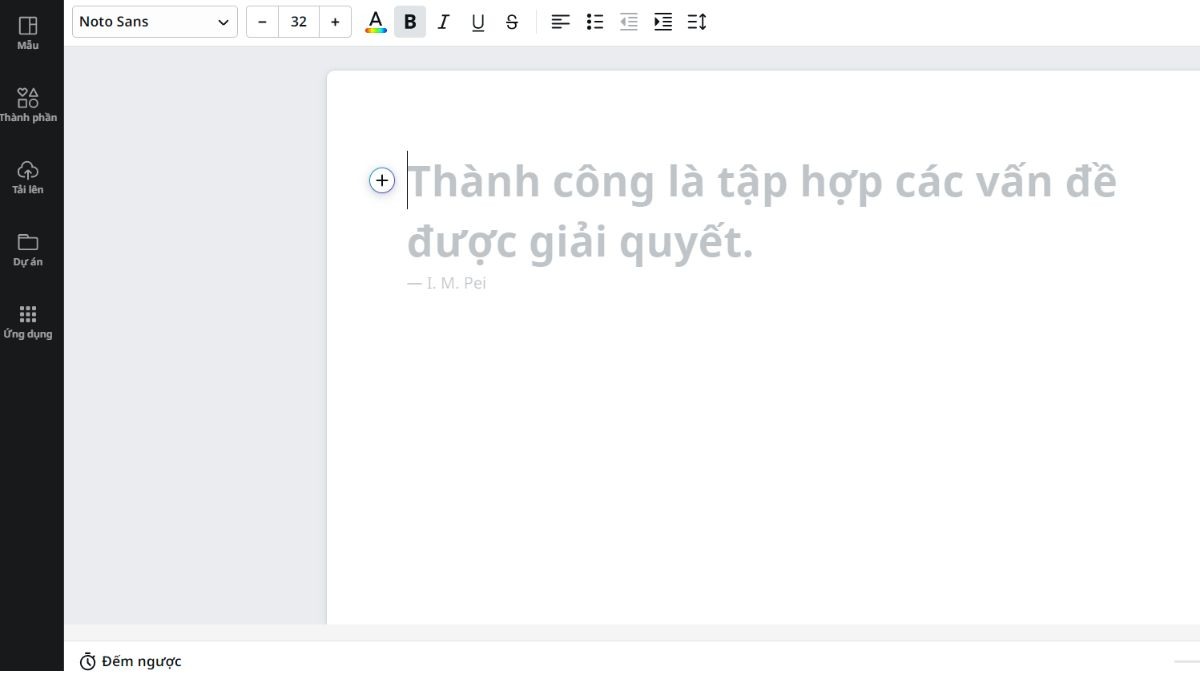 Cách làm câu hỏi trắc nghiệm trên Canva bước 2