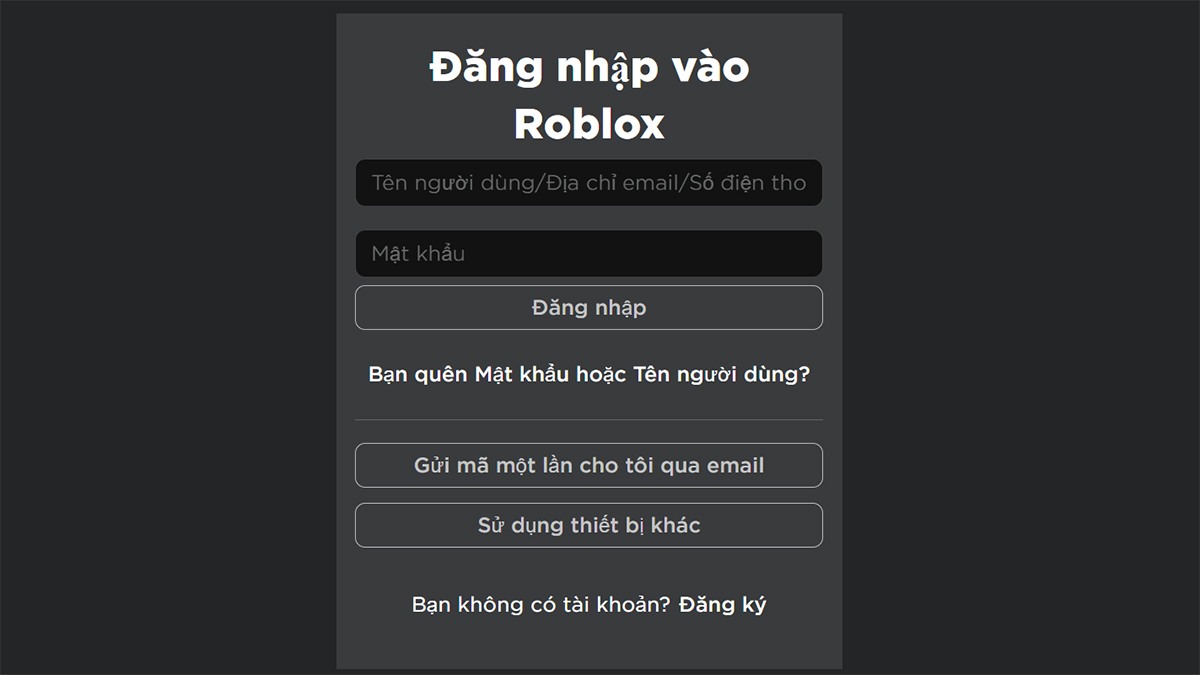 Hướng dẫn Tải Roblox trên PC sử dụng website của Roblox 