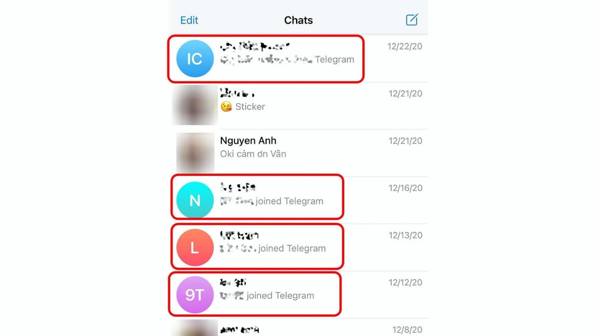 Các loại thông báo trên Telegram: Thông báo khi nhóm chat có thành viên mới