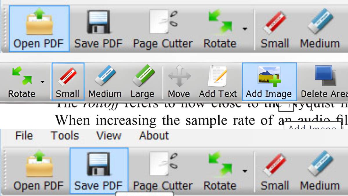 Bằng phần mềm PDF Eraser