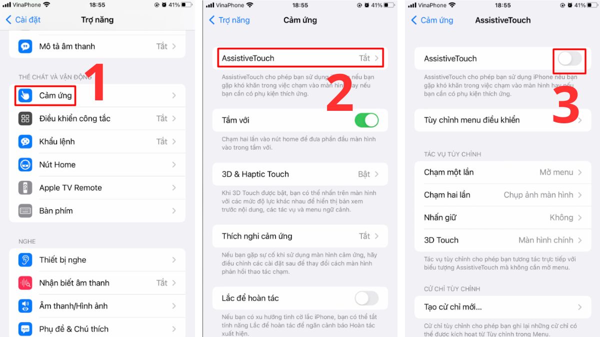 cài đặt nút home ảo trên iPhone bước 2