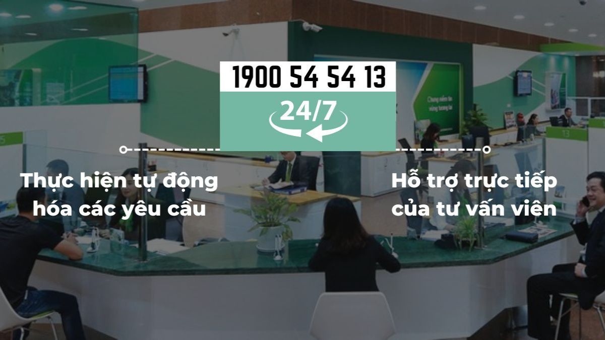 Các chức năng, tiện ích thông qua hotline Vietcombank 