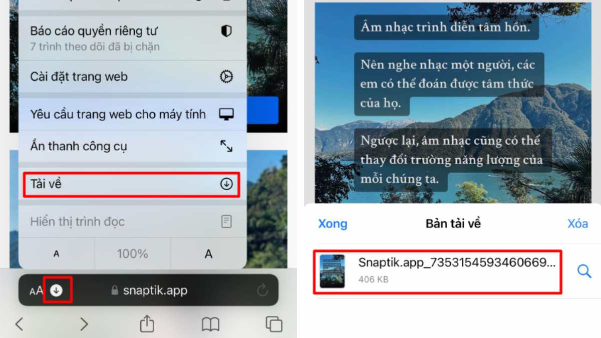 Cách sử dụng snaptik 