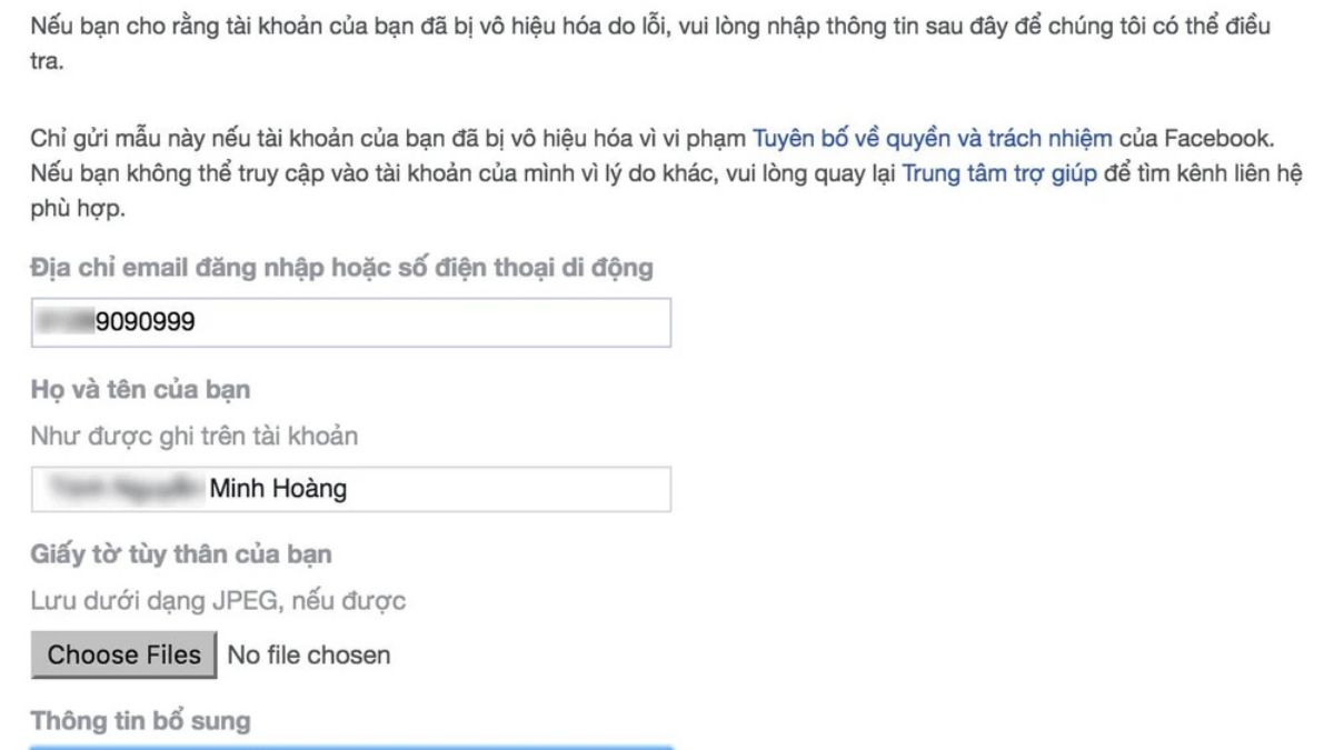 Cách khôi phục tài khoản Facebook bị vô hiệu hóa vĩnh viễn 