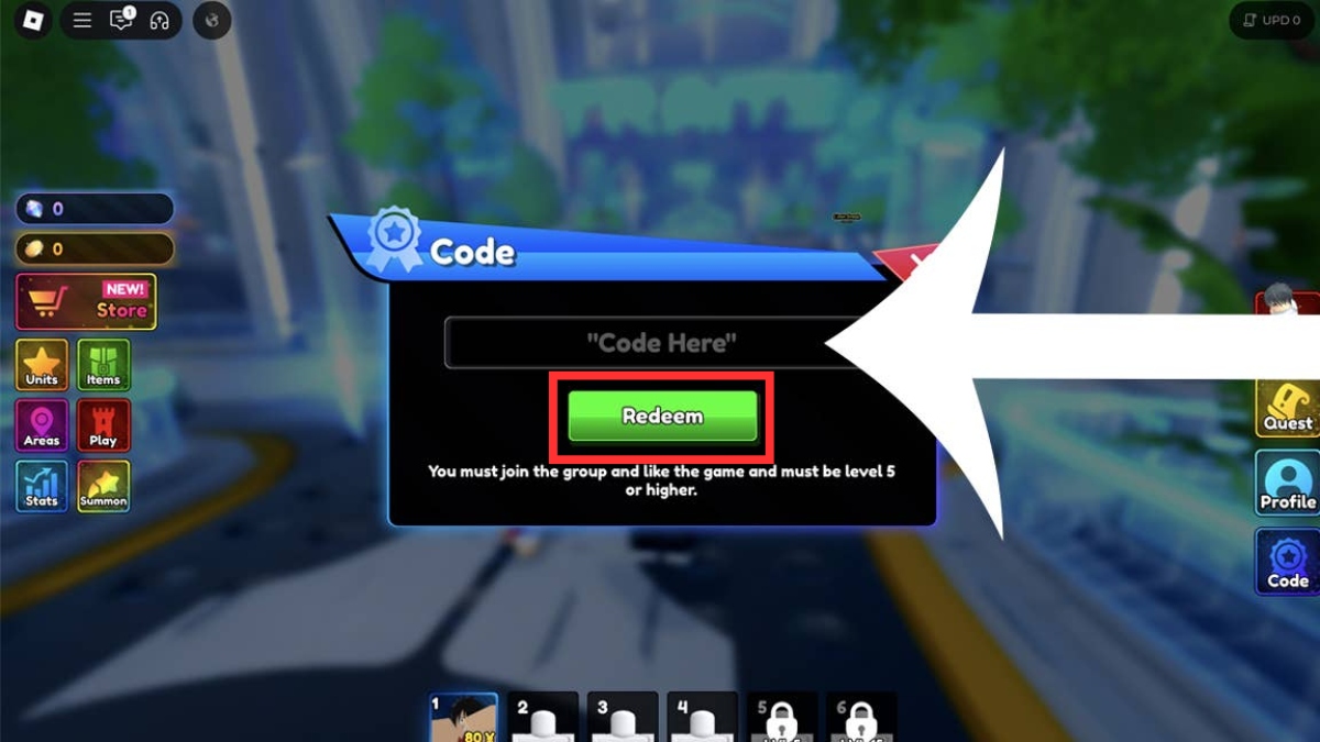Nhấn nút Redeem để hoàn tất